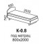 Кровать "К-0,8" Венге/Дуб молочный
