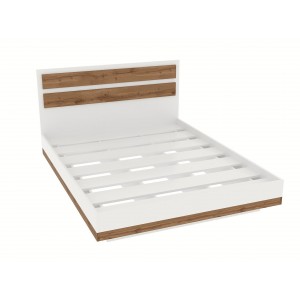 Кровать "Риальто" KР-1400 Белый/ Вотан 