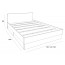Кровать "Сканди" KР-1401 Белый/ Камень  с ящиками