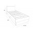 Кровать "Сканди" KР-901 Белый/ Камень с ящиками