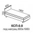 Кровать "КСП-0,8" с матрасом