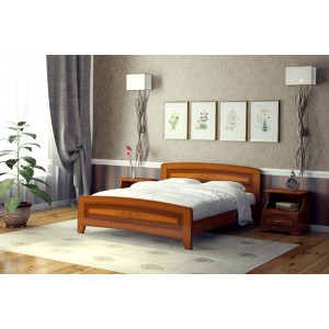 Кровать "Милана", Орех 1.2 м