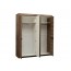 Шкаф для одежды со штангой 33.01 "Лючия" (4-х дверный) Кейптаун/Венге/Белый