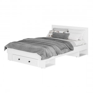 Кровать "Софт" КР-11 1,4м Белый/Эмаль белая F26