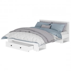 Кровать "Софт" КР-16 1,6м Белый/Эмаль белая F26