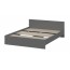 Кровать "Денвер" 1.6м Графит серый