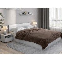 Кровать "Токио" 160 Белый текстурный