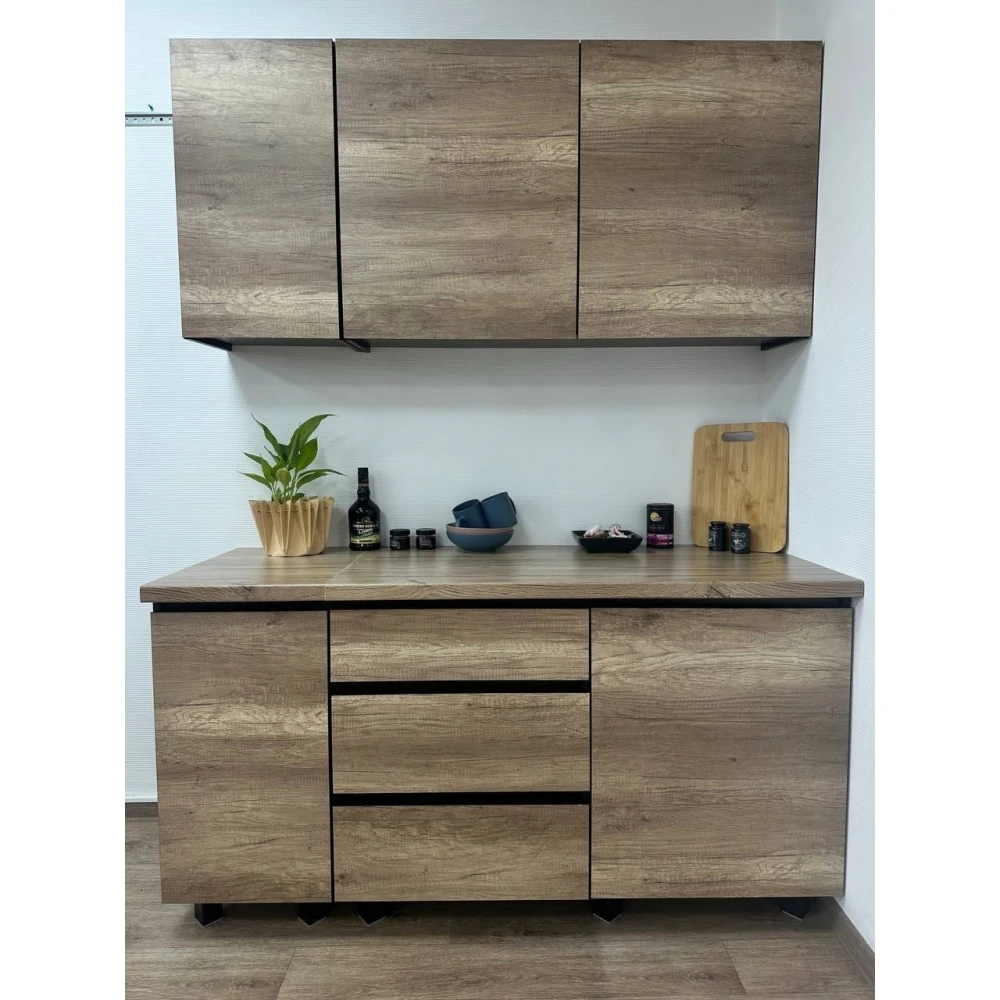 Кухня "Энигма" 1,6м Венге/Дуб каньон БН