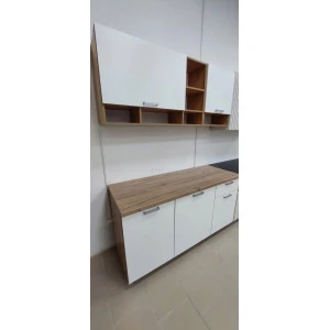 Кухня "Вика" 1,6м Дуб крафт/Белый