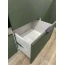 Кухня "Монца" + "Ройс" Белый софт/Оливково-зеленый