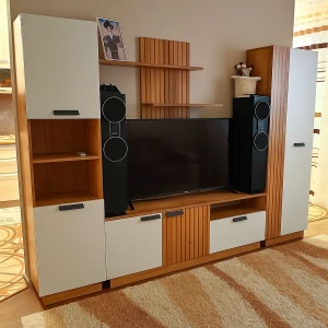 Гостиная "Мишель" тип 2 ГС-01 Дуб крафт/Белый