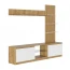 Стенка гостиная "Бостон" НМ-001 Крафт золотой/Белый  КВ