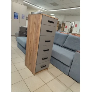 Комод "АУРА" 400.1 Графит/Дуб крафт табачный