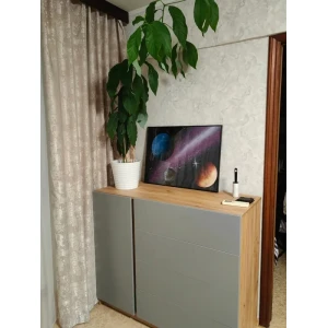 Комод "Бостон" КМ-001 Крафт золотой/Серый шифер КВ