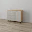 Комод "Катрин-13" Дуб крафт золотой/Сантьяго софт