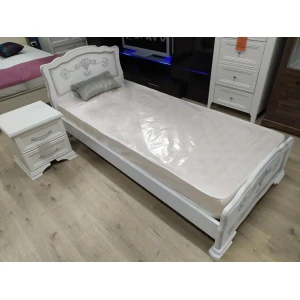 Кровать "Карина-6" 0,9м Белый жемчуг КВ