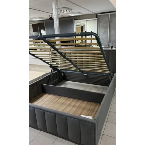 Кровать "Лана" 160 см Графит Софт