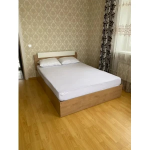Кровать "Эко" 1.4 м Дуб Вотан/Белый