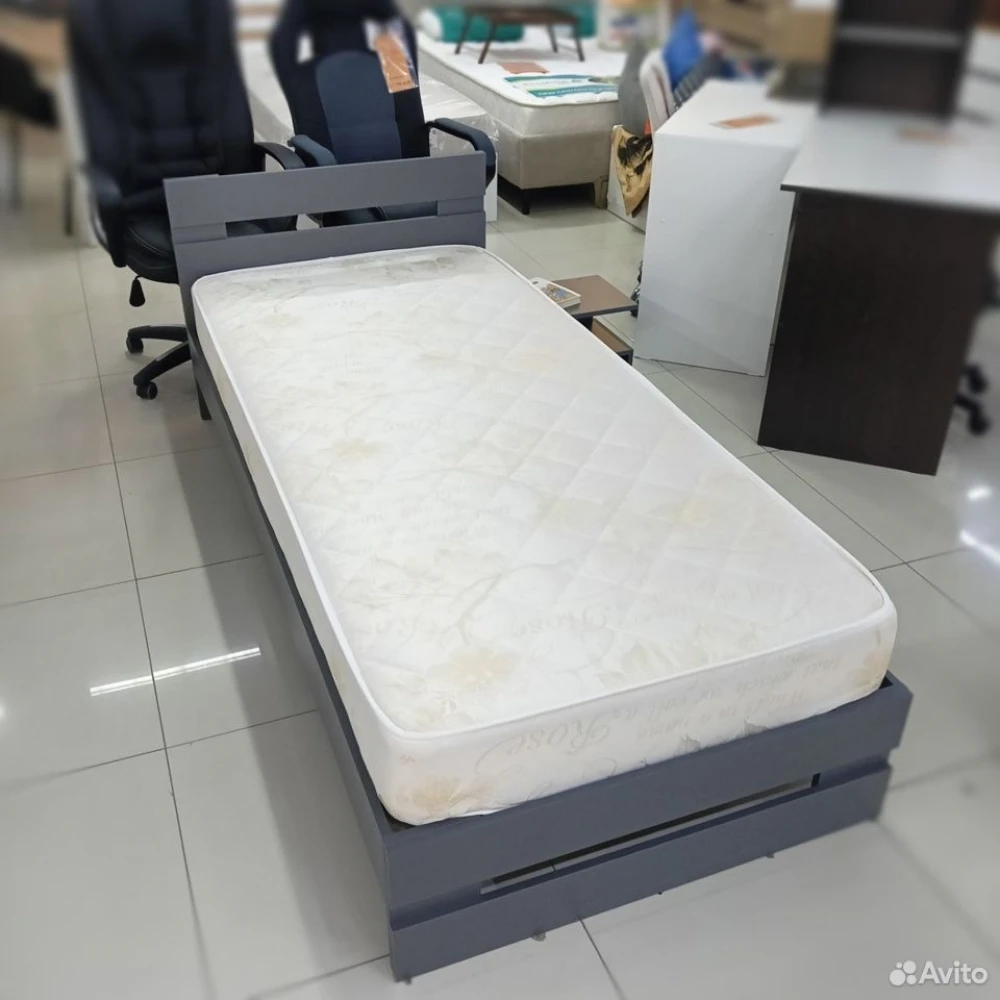 Кровать "Энни" 0,9м Графит