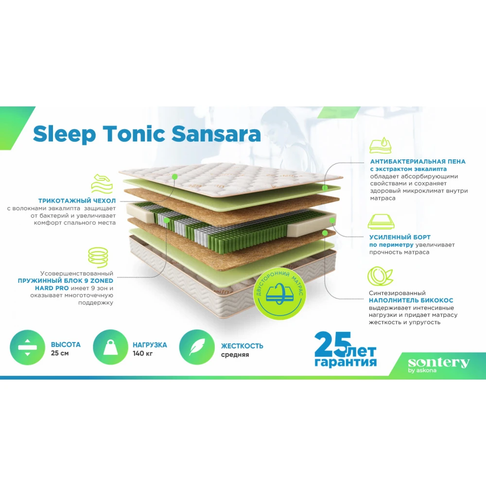 Матрас Sontery Sleep Tonic "Sansara"