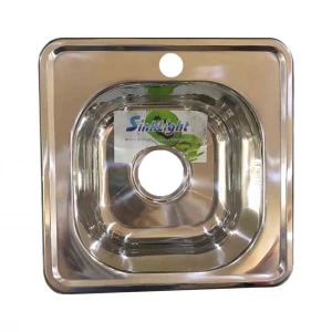 Мойка врезная квадратная Sinklight 38,5х38,5