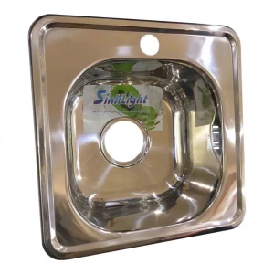 Мойка врезная квадратная Sinklight 38,5х38,5