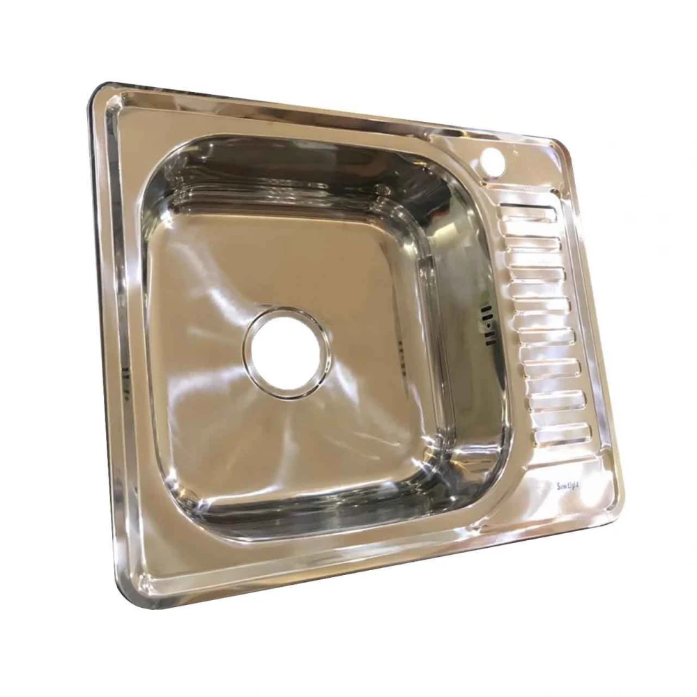 Мойка врезная прямоугольная Sinklight 58,5х48,5