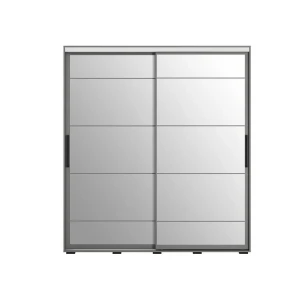 Шкаф-купе "Хьюго" 1,96м с зеркалами Графит
