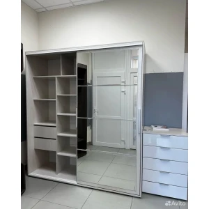 Шкаф-купе "Крафт-6" 1,96м Ясень белый