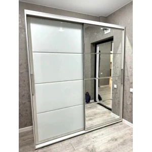 Шкаф-купе "Крафт-6" 1,96м Ясень белый