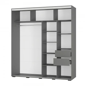 Шкаф-купе "Крафт-6" 1,96м Графит