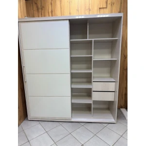 Шкаф-купе "Гранд" 2,0м с зеркалом и стеклом лакобель Белый