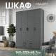 Шкаф "Квадро" КВ без зеркал Графит Шкаф "Квадро" КВ без зеркал Графит
