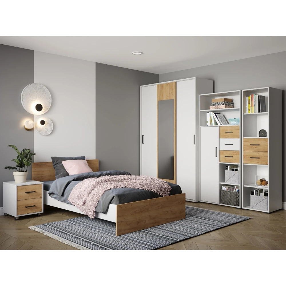Пенал "Лючия" Белый/Ателье светлое