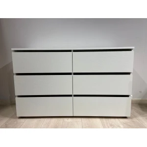 Комод "Токио" 6 ящиков Белый текстурный