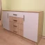Комод "Беатрис" К1400 Дуб крафт белый/Антрацит