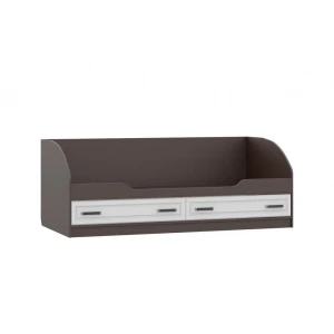 Кровать с ящиками "НКМ ВЕНЕЦИЯ-1 секция-22" 90см Венге/Белое дерево КВ