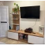 Стенка гостиная "Бостон" НМ-001 Крафт золотой/Белый  КВ