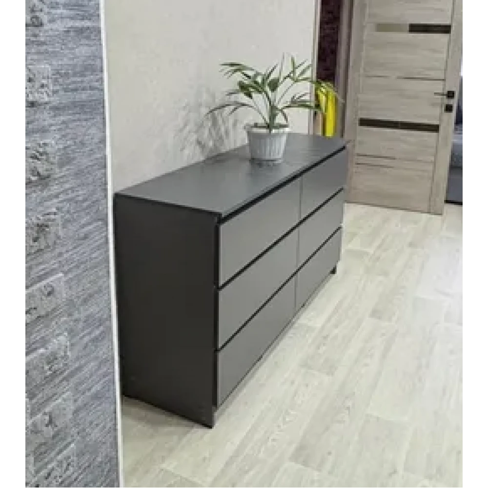 Комод "Мори" МК 1380.6/2 Графит М