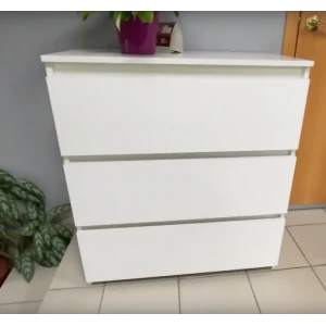 Комод "Милано-1 (у)" Белый гладкий