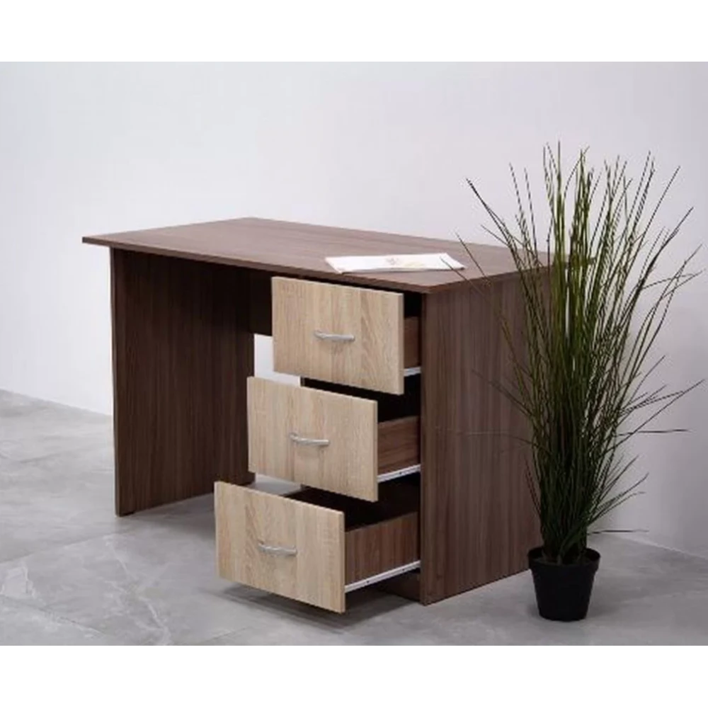 Стол компьютерный "Сити-1" Ясень Шимо темный/Дуб сонома