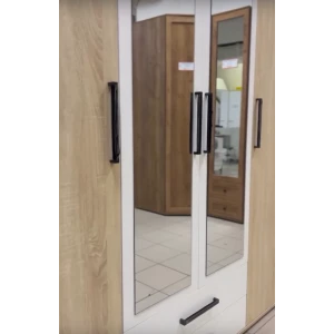 Шкаф "Соната" 4-х ств. Дуб сонома/Белый